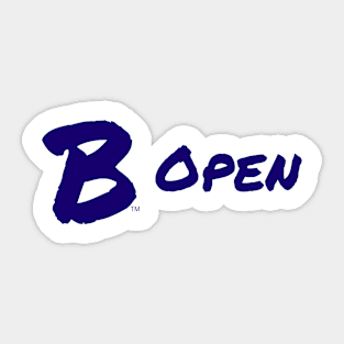 B Open Sticker